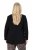 Ulla Popken 845336 Oversized stretch blazer met twee knopen Zwart - Blazers - Blazers in grote maten voor dames