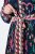 Ulla Popken 845649 Gebloemde chiffon jurk Donkerblauw - Midi jurken - Midi jurken in grote maten