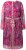 Ulla Popken 845649 Midi-jurk met lange mouwen Bessenrood - Midi jurken - Midi jurken in grote maten