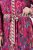 Ulla Popken 845649 Midi-jurk met lange mouwen Bessenrood - Midi jurken - Midi jurken in grote maten