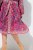 Ulla Popken 845649 Midi-jurk met lange mouwen Bessenrood - Midi jurken - Midi jurken in grote maten