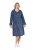 Ulla Popken 845863 Gestreepte jurk met V-hals Donkerblauw - Kleedjes - Jurken in alle maten