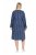Ulla Popken 845863 Gestreepte jurk met V-hals Donkerblauw - Kleedjes - Jurken in alle maten