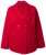 Ulla Popken 846021 Fleece jas Rood - Jassen - Jassen in grote maten