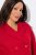 Ulla Popken 846021 Fleece jas Rood - Jassen - Jassen in grote maten