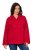 Ulla Popken 846021 Fleece jas Rood - Jassen - Jassen in grote maten