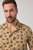 JP1880 Boxy Cuba Short Sleeve Shirt Camel - Overhemden - Overhemden Grote Maten Heren