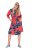 Ulla Popken 846164 Gebloemde blousejurk Rood - Midi jurken - Midi jurken in grote maten