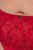 Ulla Popken 846235 Hipsters met kant Rood - Slips - 