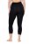 Ulla Popken 846491 3/4 panty legging met kant Zwart - Panty's & sokken - 