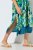 Ulla Popken 846493 Bedrukte jurk Petrol - Kaftans - 