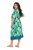 Ulla Popken 846493 Bedrukte jurk Petrol - Kaftans - 