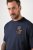 JP1880 846657 T-shirt bellyfit met badges Donkerblauw TALL - TALL T-shirts - TALL T-Shirts Heren