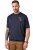 JP1880 846657 T-shirt bellyfit met badges Donkerblauw TALL - TALL T-shirts - TALL T-Shirts Heren