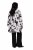 Ulla Popken 846923 Bedrukte blazer met sjaalkraag Taupe - Blazers - Blazers in grote maten voor dames