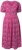 Ulla Popken 847409 Bedrukte maxi-jurk Bessenrood - Maxi jurken - Maxi jurken in grote maten