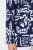 Ulla Popken 847586 Blazer van bloemenjacquard Donkerblauw - Blazers - Blazers in grote maten voor dames