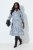 Ulla Popken 847643 Gestreepte jersey jurk Donkerblauw - Jersey jurken - 