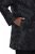 Ulla Popken 848099 Gebloemde jacquard blazer met verborgen knoopsluiting Zwart - Blazers - Blazers in grote maten voor dames