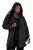 Ulla Popken 848099 Gebloemde jacquard blazer met verborgen knoopsluiting Zwart - Blazers - Blazers in grote maten voor dames