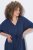Ulla Popken 848224 Midi-jurk met trekkoord Donkerblauw - Midi jurken - Midi jurken in grote maten