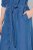 Ulla Popken 848491 Blousejurk Denimblauw - Midi jurken - Midi jurken in grote maten