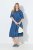 Ulla Popken 848491 Blousejurk Denimblauw - Midi jurken - Midi jurken in grote maten