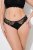 Ulla Popken 848522 Strings met kant 3-pack Zwart - Slips - 