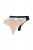 Ulla Popken 848522 Strings met kant 3-pack Zwart - Slips - 