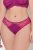 Ulla Popken 848522 Strings met kant 3-pack Donkerpaars - Slips - 