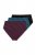 Ulla Popken 848803 Slips met kant 3-pack Wijnrood - Slips - 