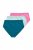 Ulla Popken 848803 Slips met kant 3-pack Petrol - Slips - 