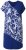 Ulla Popken 849033 Chiffon jurk met korte mouwen en V-hals Donkerblauw - Kleedjes - Jurken in alle maten