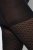 Ulla Popken 849050 Geruite panty Zwart - Panty's & sokken - 