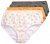 Ulla Popken 849098 Gebloemde slips 6-pack Oranje - Slips - 
