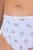 Ulla Popken 849098 Gebloemde slips 5-pack Lichtblauw - Slips - 
