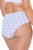 Ulla Popken 849098 Gebloemde slips 5-pack Lichtblauw - Slips - 
