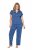 Ulla Popken 849144 Pyjama met dierenprint Donkerblauw - Pyjama's en Loungewear - 