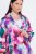 Ulla Popken 849728 Gebloemde blazer van linnenmix Wit - Blazers - Blazers in grote maten voor dames