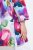 Ulla Popken 849728 Gebloemde blazer van linnenmix Wit - Blazers - Blazers in grote maten voor dames