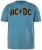 JP1880 849790 AC/DC Classic Logo T-shirt Turkooisblauw - Band T-shirts - Band T-shirts in grote maten