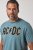 JP1880 849790 AC/DC Classic Logo T-shirt Turkooisblauw - Band T-shirts - Band T-shirts in grote maten