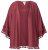 Ulla Popken 849860 Kimono Roestrood - Vesten - Vesten in grote maten voor dames