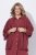 Ulla Popken 849860 Kimono Roestrood - Vesten - Vesten in grote maten voor dames
