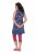 Ulla Popken 849887 Mouwloze jersey jurk Donkerblauw - Jersey jurken - 