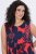 Ulla Popken 850175 Bedrukte jersey jurk Koraal - Jersey jurken - 