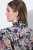 Ulla Popken 850298 Gebloemde blousejurk Donkerblauw - Maxi jurken - Maxi jurken in grote maten