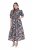 Ulla Popken 850298 Gebloemde blousejurk Donkerblauw - Maxi jurken - Maxi jurken in grote maten