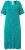 Ulla Popken 850344 Bedrukte T-shirtjurk Turquoise - Midi jurken - Midi jurken in grote maten