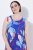 Ulla Popken 850367 Bedrukte jersey jurk Donkerblauw - Jersey jurken - 